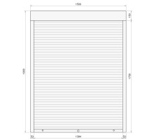 Защитные алюминиевые ролеты Comfort Line 1500-1900 мм P55