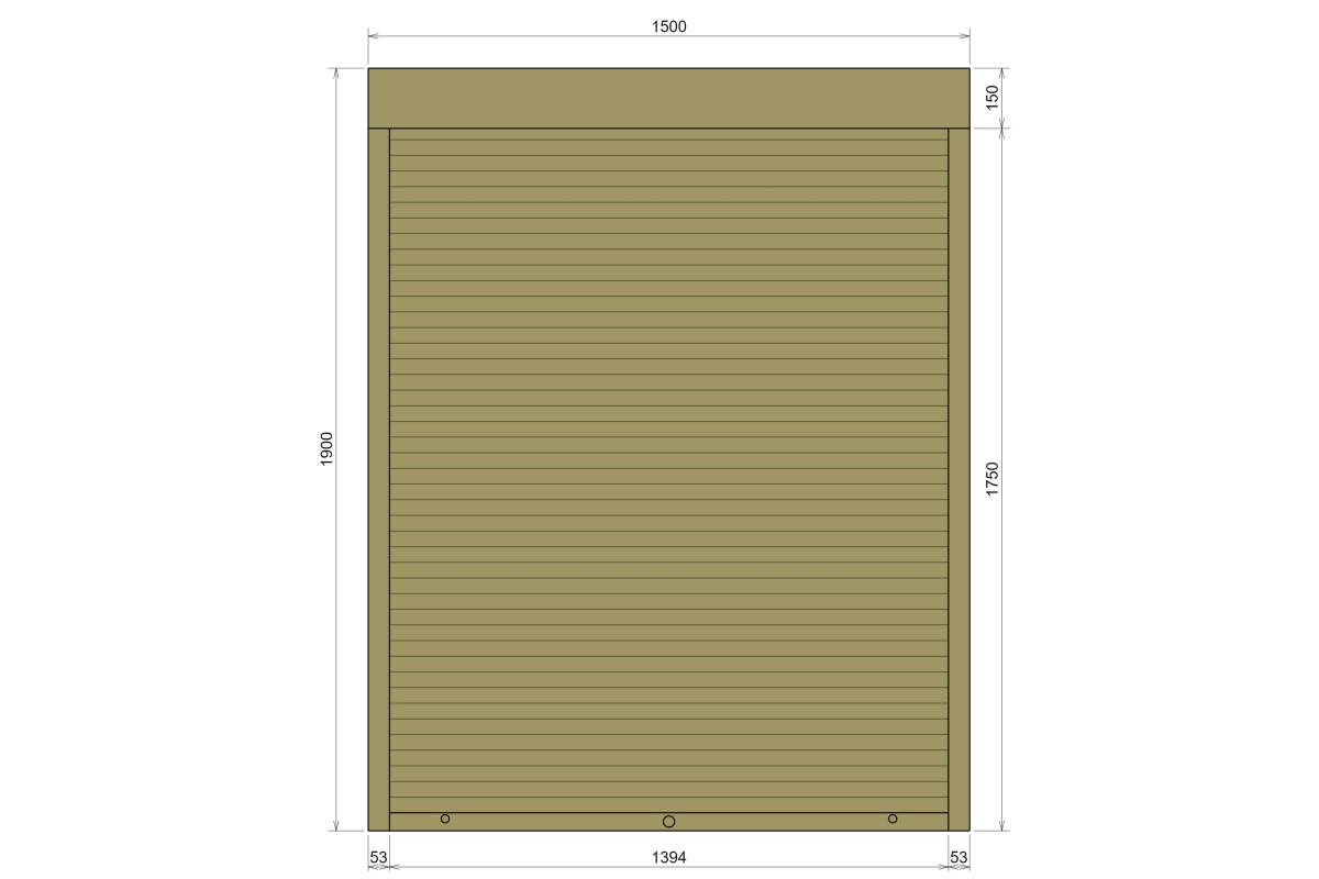 Захисні алюмінієві ролети Comfort Line 1500-1900 мм P55