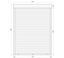 Защитные алюминиевые ролеты Comfort Line 1500-2000 мм P55