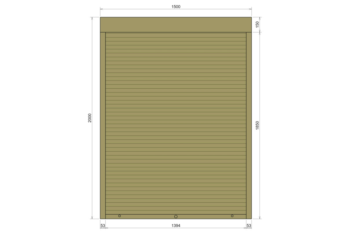 Захисні алюмінієві ролети Comfort Line 1500-2000 мм P55
