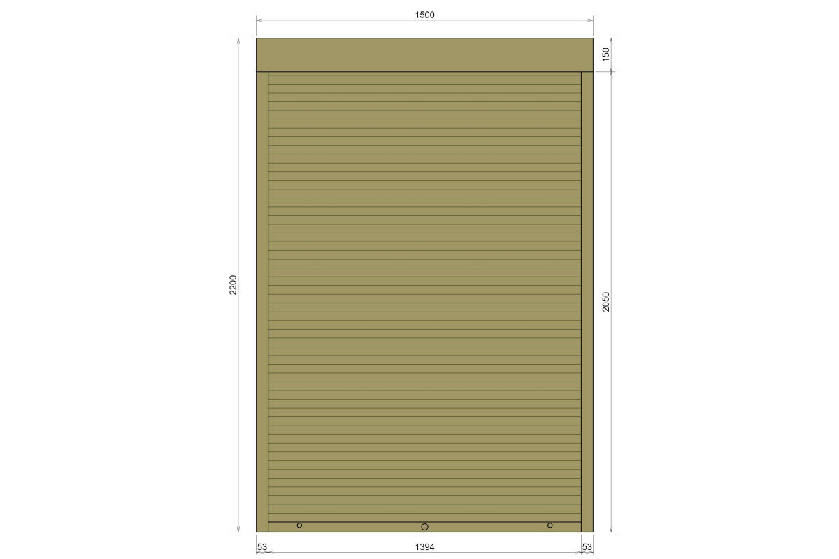 Захисні алюмінієві ролети Comfort Line 1500-2200 мм P55