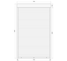 Защитные алюминиевые ролеты Comfort Line 1500-2400 мм P55