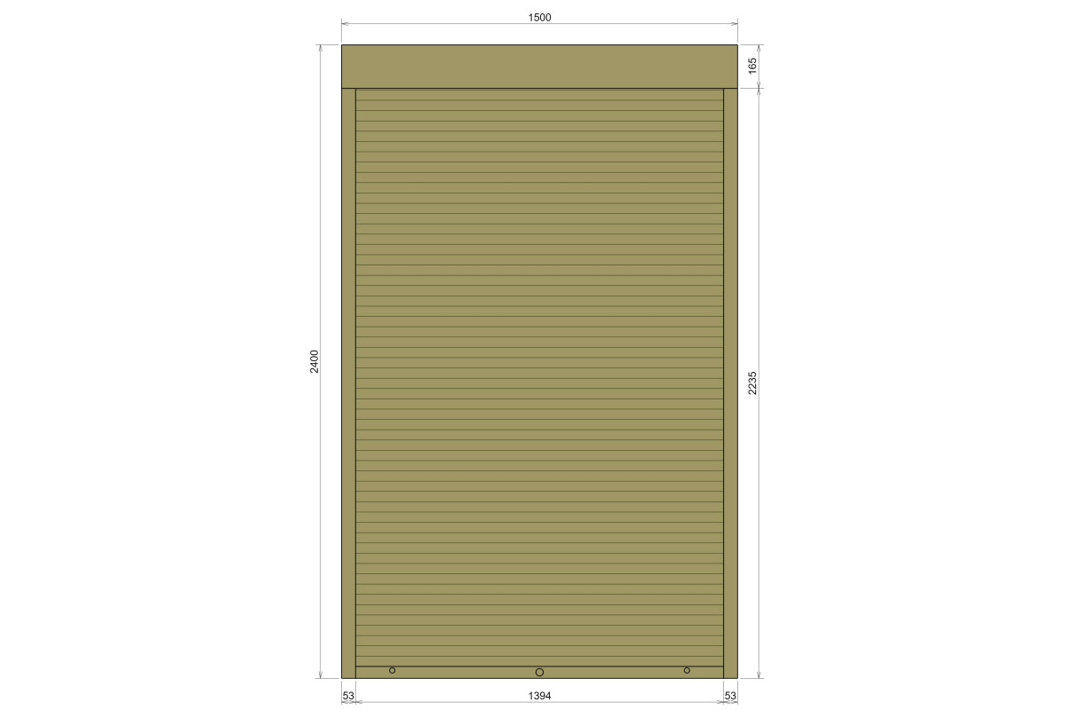 Защитные алюминиевые ролеты Comfort Line 1500-2400 мм P55
