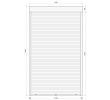Защитные алюминиевые ролеты Comfort Line 1500-2500 мм P55