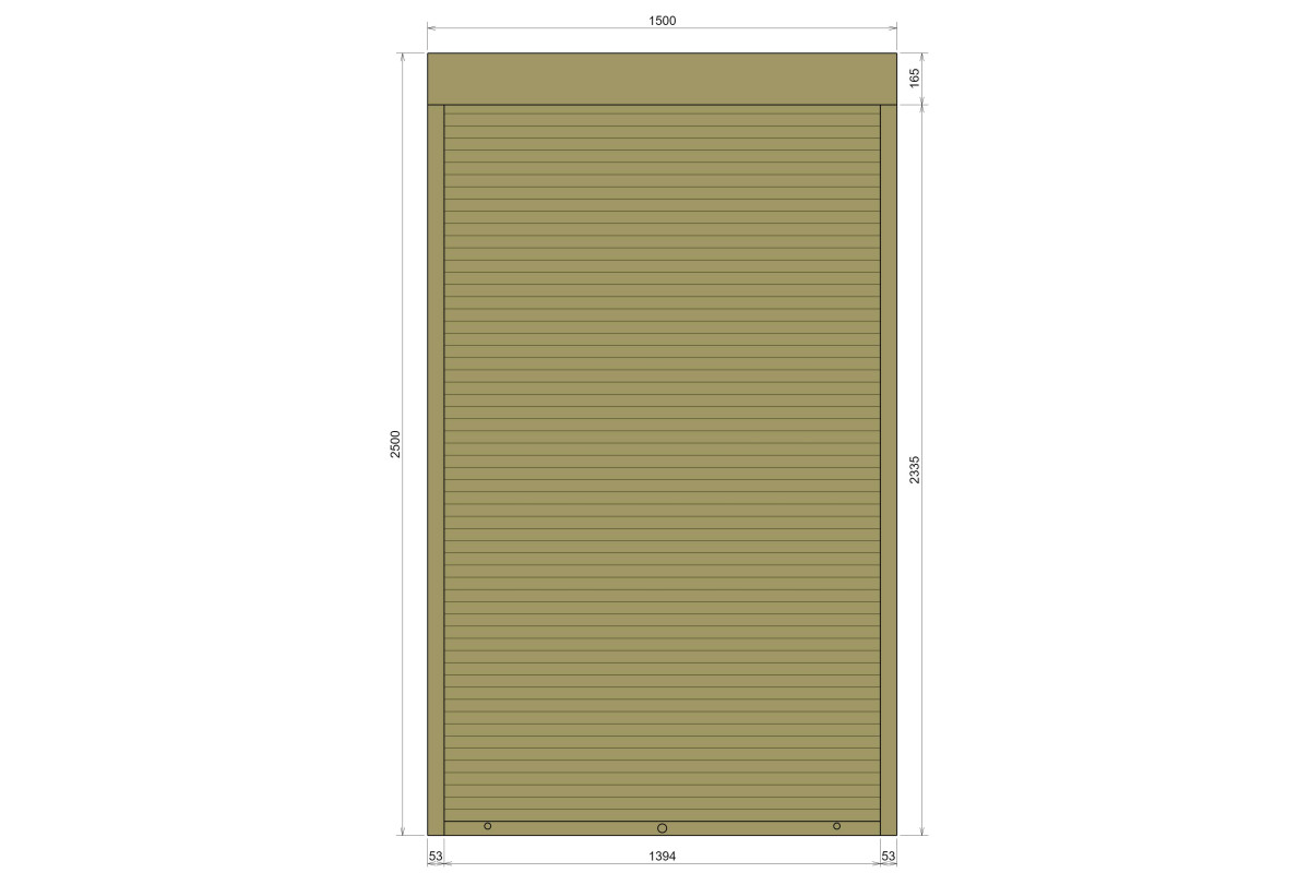 Защитные алюминиевые ролеты Comfort Line 1500-2500 мм P55