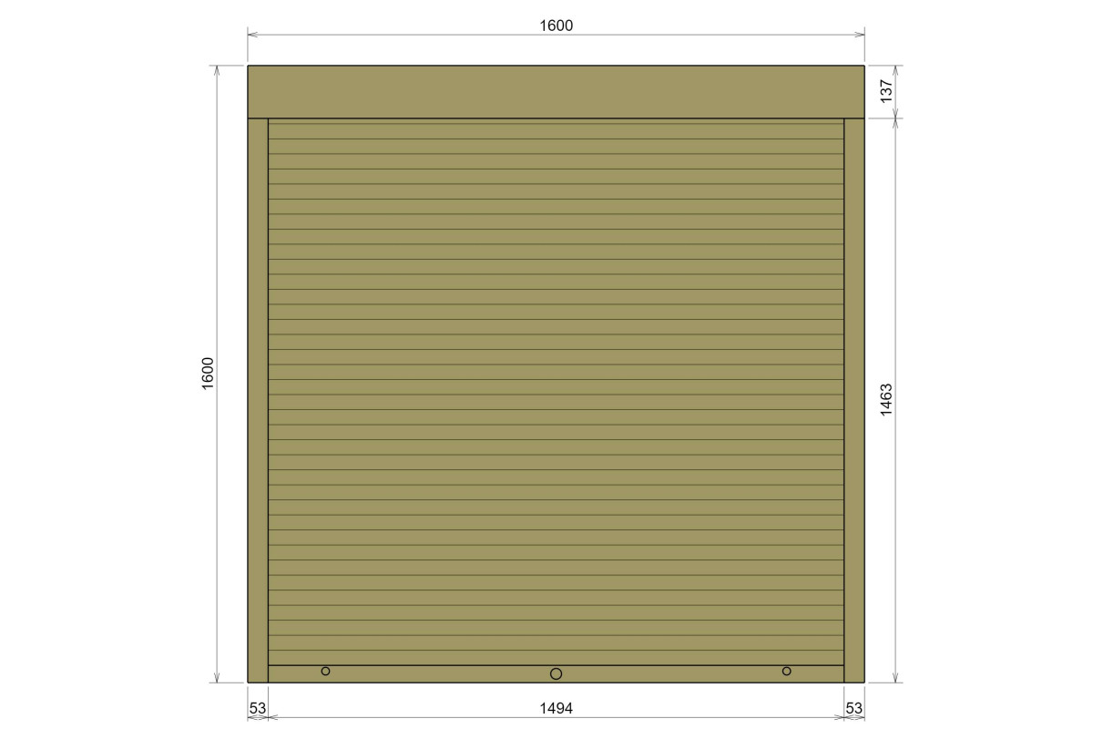 Защитные алюминиевые ролеты Comfort Line 1600-1600 мм P55