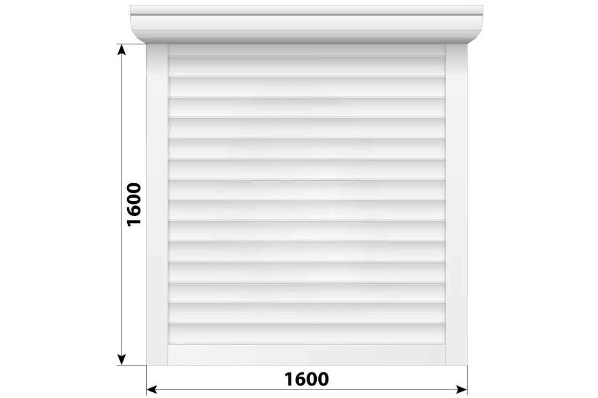 Защитные алюминиевые ролеты Comfort Line 1600-1600 мм P55