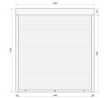 Защитные алюминиевые ролеты Comfort Line 1600-1700 мм P55