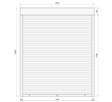 Защитные алюминиевые ролеты Comfort Line 1600-1900 мм P55
