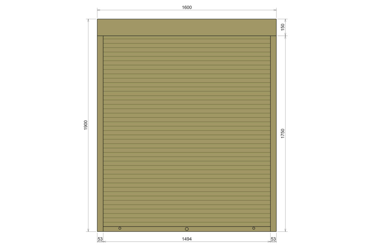 Защитные алюминиевые ролеты Comfort Line 1600-1900 мм P55