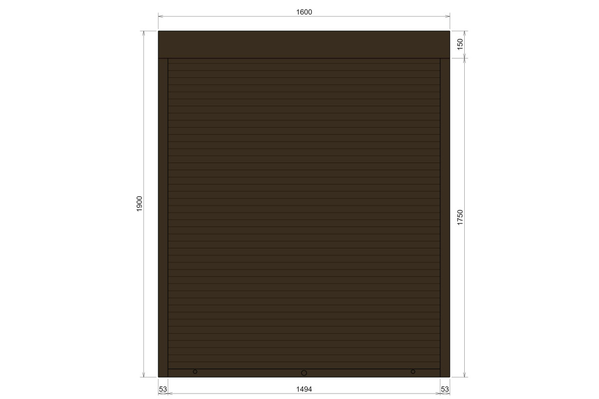 Защитные алюминиевые ролеты Comfort Line 1600-1900 мм P55