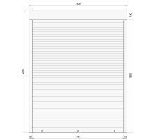 Защитные алюминиевые ролеты Comfort Line 1600-2000 мм P55