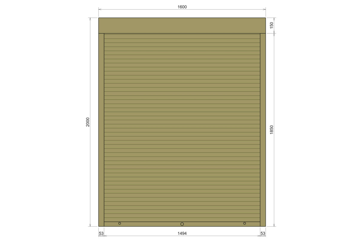 Защитные алюминиевые ролеты Comfort Line 1600-2000 мм P55