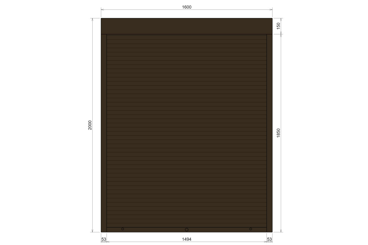 Защитные алюминиевые ролеты Comfort Line 1600-2000 мм P55