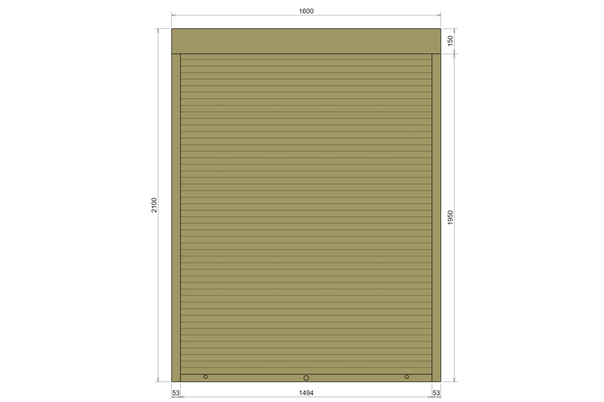 Защитные алюминиевые ролеты Comfort Line 1600-2100 мм P55
