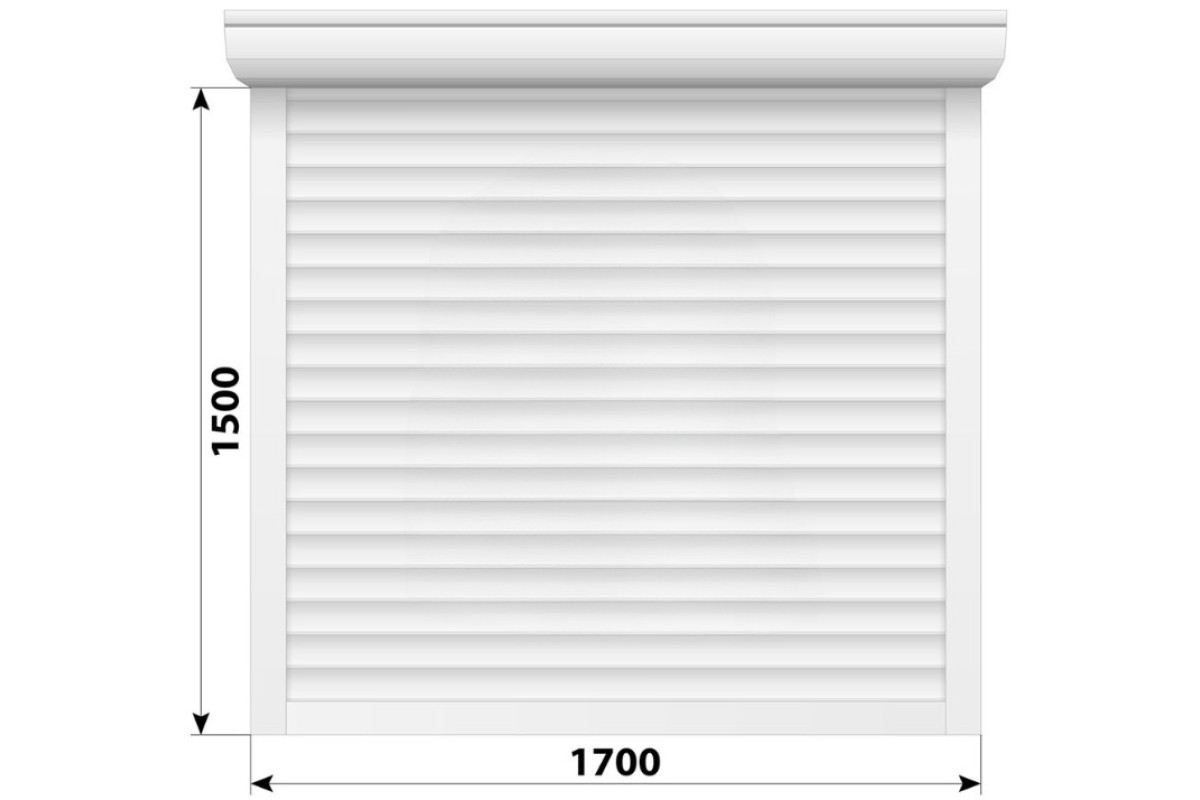 Защитные алюминиевые ролеты Comfort Line 1700-1500 мм P55