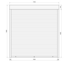 Защитные алюминиевые ролеты Comfort Line 1700-1800 мм P55