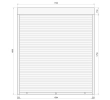 Защитные алюминиевые ролеты Comfort Line 1700-1900 мм P55