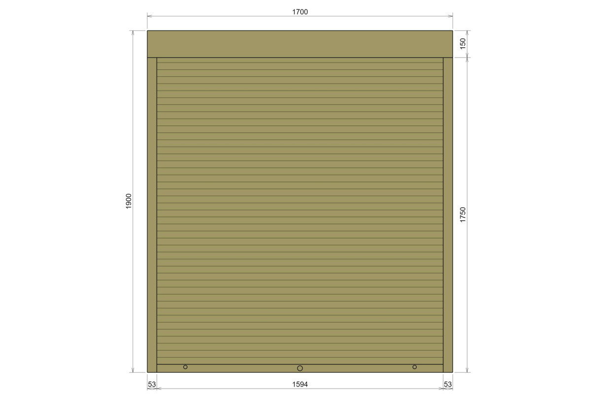 Захисні алюмінієві ролети Comfort Line 1700-1900 мм P55