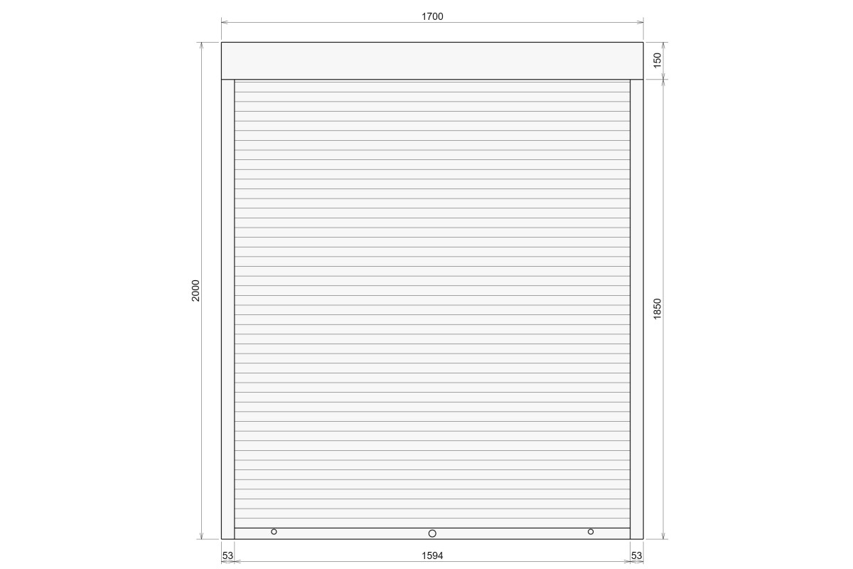 Защитные алюминиевые ролеты Comfort Line 1700-2000 мм P55