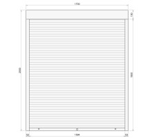 Защитные алюминиевые ролеты Comfort Line 1700-2000 мм P55
