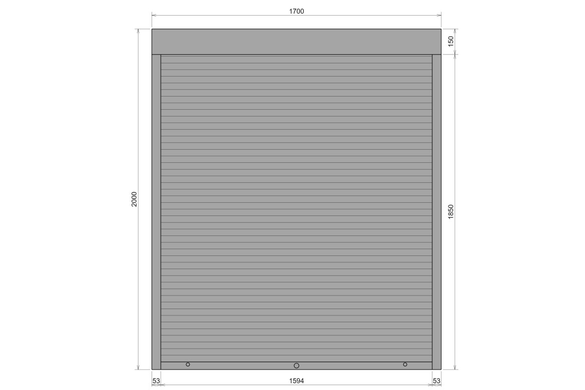 Защитные алюминиевые ролеты Comfort Line 1700-2000 мм P55
