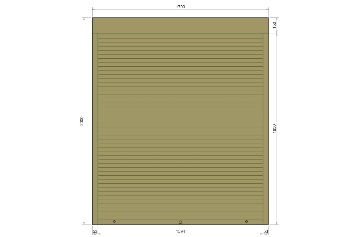 Защитные алюминиевые ролеты Comfort Line 1700-2000 мм P55
