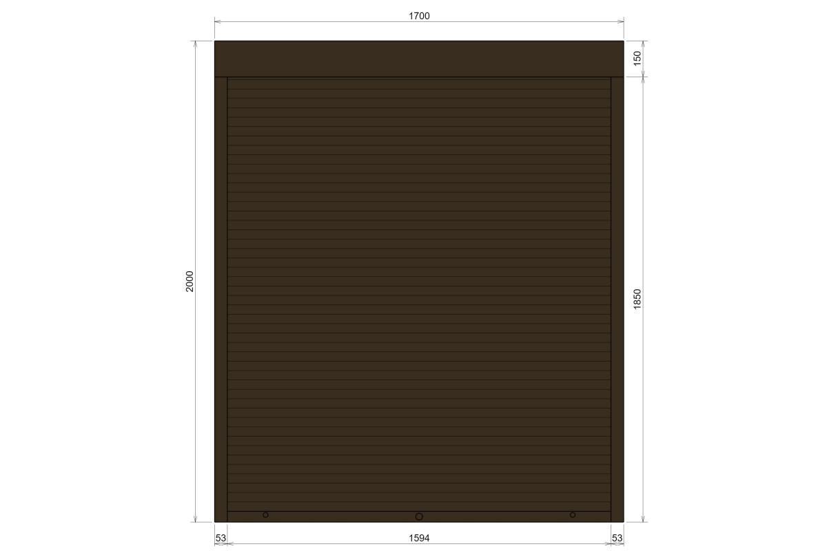 Защитные алюминиевые ролеты Comfort Line 1700-2000 мм P55