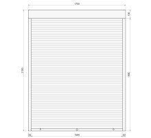 Защитные алюминиевые ролеты Comfort Line 1700-2100 мм P55