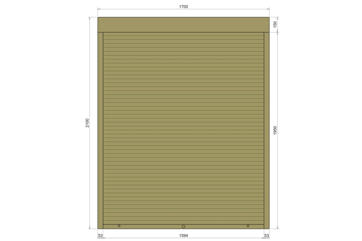 Защитные алюминиевые ролеты Comfort Line 1700-2100 мм P55