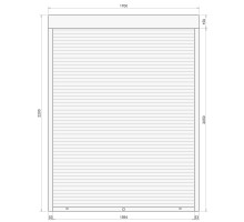 Защитные алюминиевые ролеты Comfort Line 1700-2200 мм P55