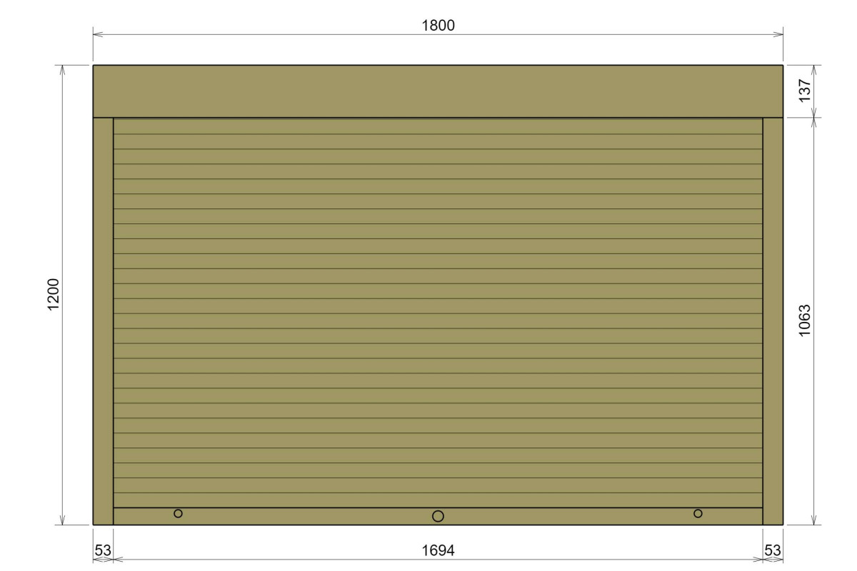 Защитные алюминиевые ролеты Comfort Line 1800-1200 мм P55