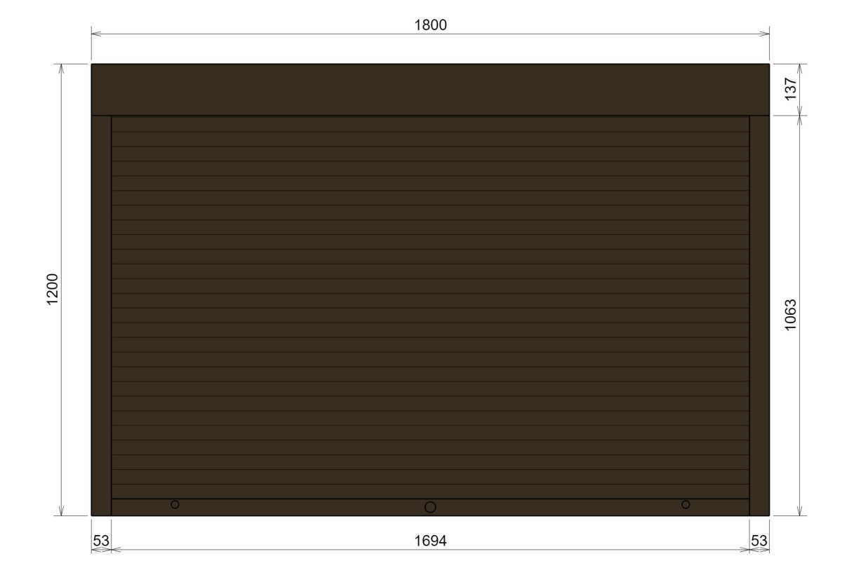 Защитные алюминиевые ролеты Comfort Line 1800-1200 мм P55