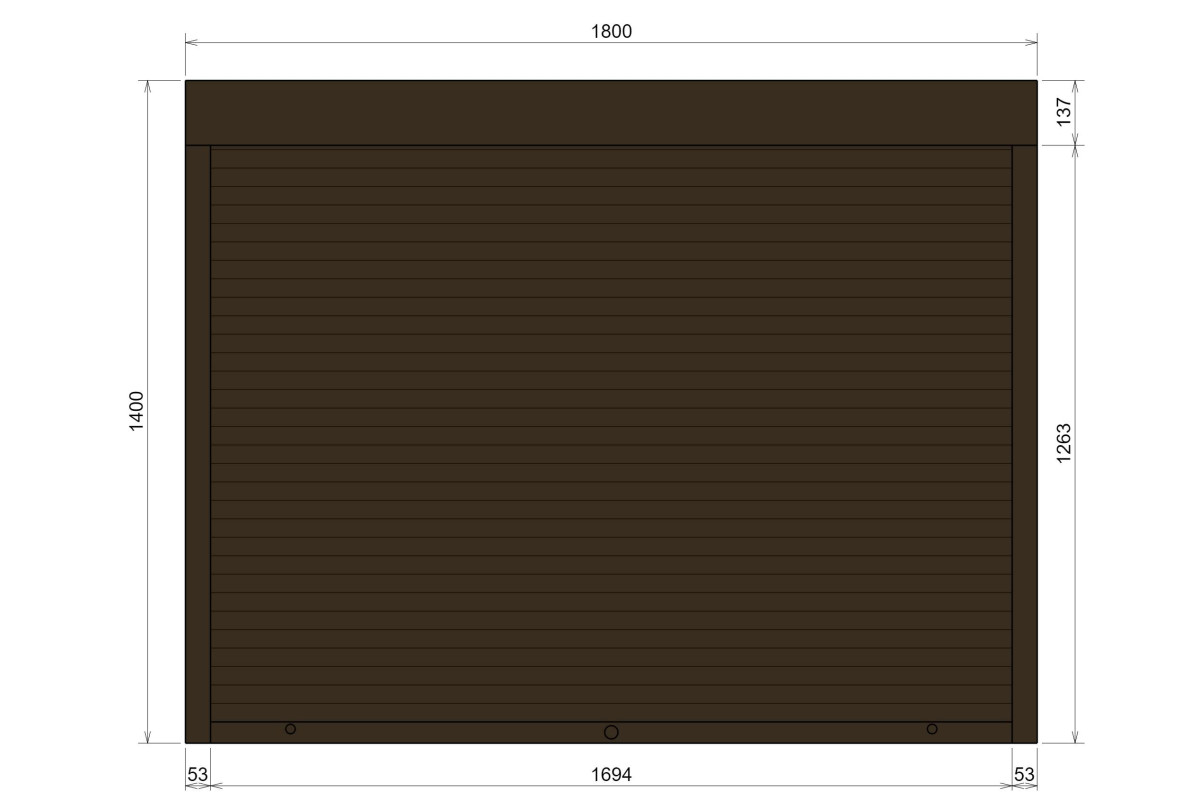 Защитные алюминиевые ролеты Comfort Line 1800-1400 мм P55