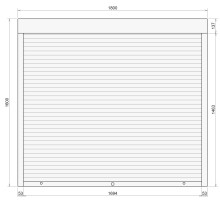 Защитные алюминиевые ролеты Comfort Line 1800-1600 мм P55