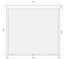 Защитные алюминиевые ролеты Comfort Line 1800-1700 мм P55