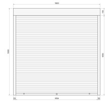 Защитные алюминиевые ролеты Comfort Line 1800-1800 мм P55