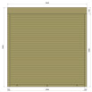 Защитные алюминиевые ролеты Comfort Line 1800-1800 мм P55