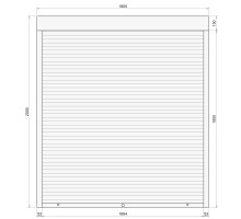 Защитные алюминиевые ролеты Comfort Line 1800-2000 мм P55