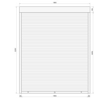 Защитные алюминиевые ролеты Comfort Line 1800-2200 мм P55