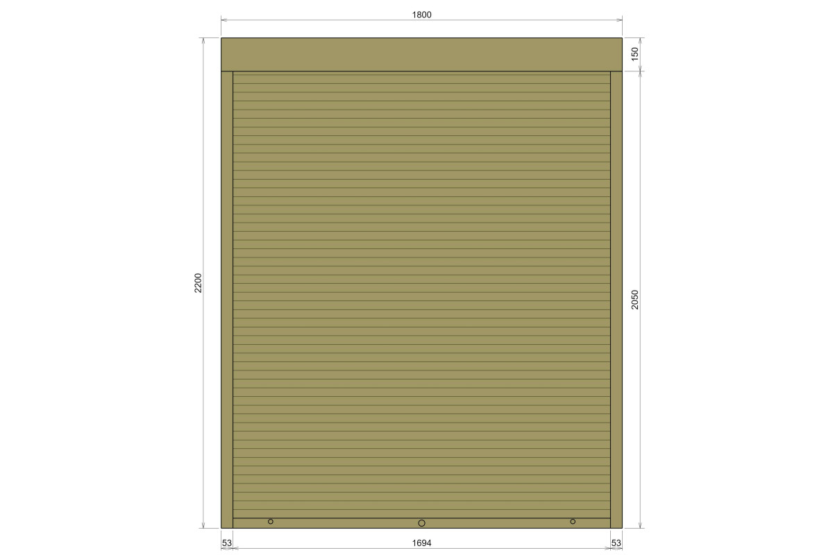 Защитные алюминиевые ролеты Comfort Line 1800-2200 мм P55