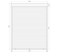 Защитные алюминиевые ролеты Comfort Line 1800-2300 мм P55