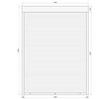 Защитные алюминиевые ролеты Comfort Line 1800-2400 мм P55