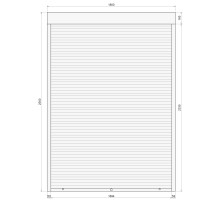 Защитные алюминиевые ролеты Comfort Line 1800-2500 мм P55