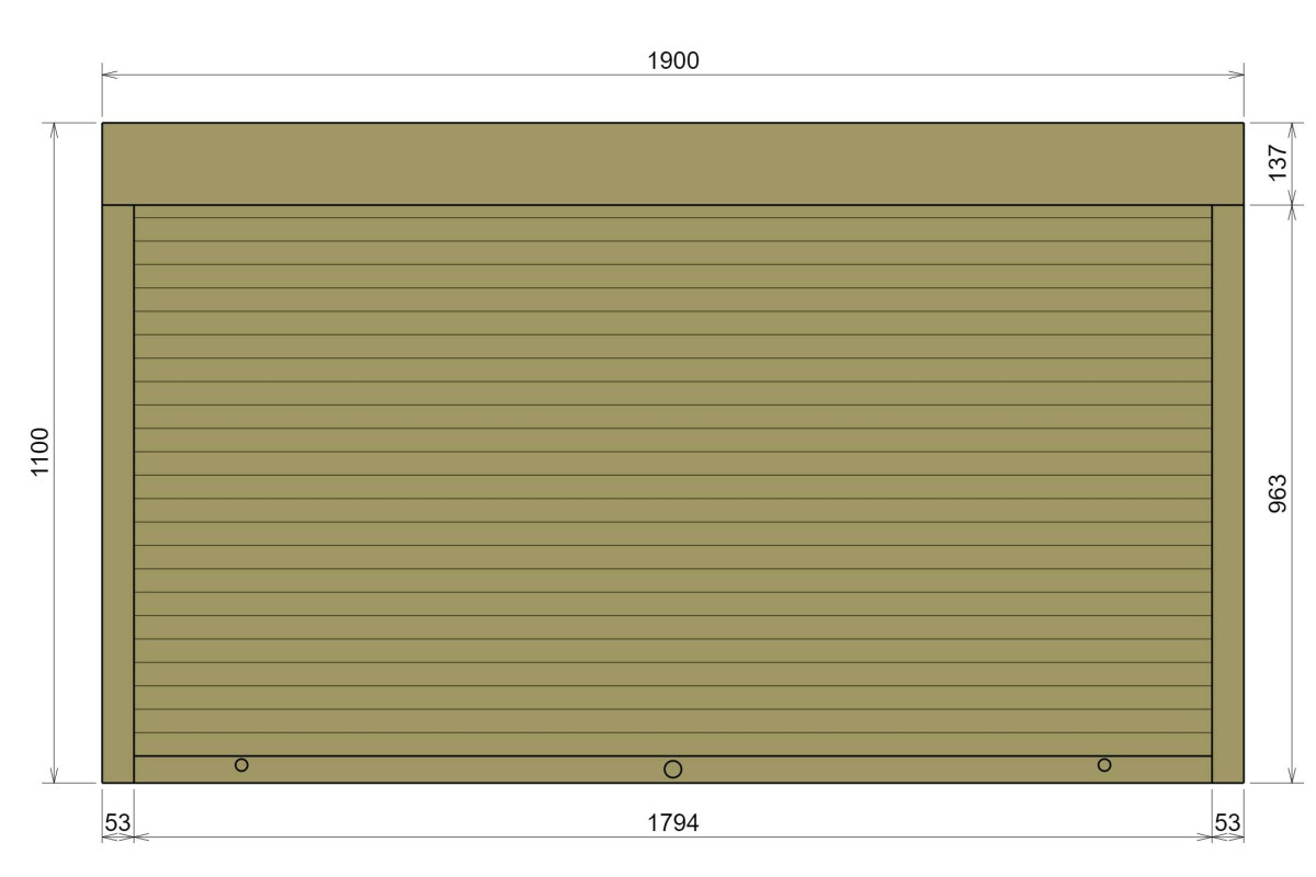 Захисні алюмінієві ролети Comfort Line 1900-1100 мм P55