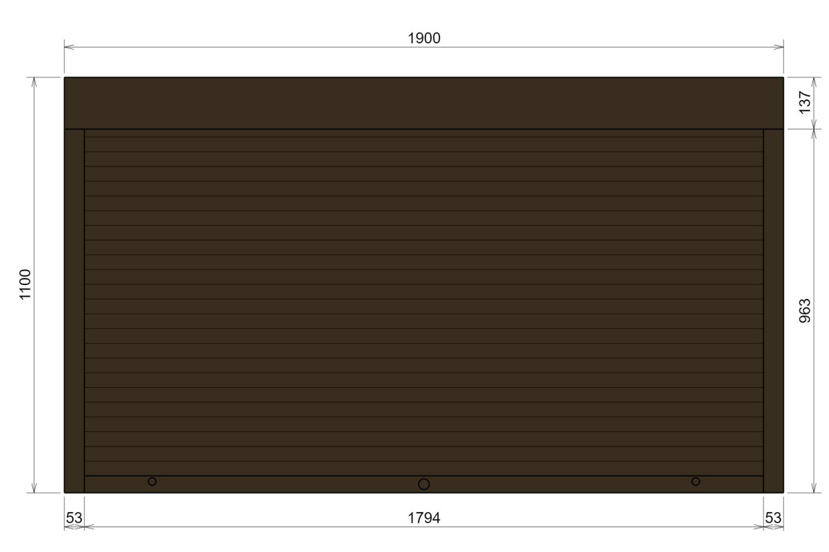 Захисні алюмінієві ролети Comfort Line 1900-1100 мм P55