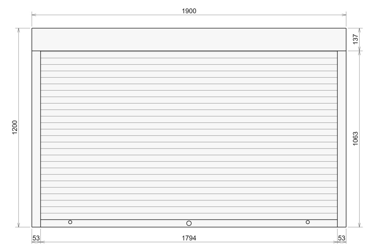Захисні алюмінієві ролети Comfort Line 1900-1200 мм P55