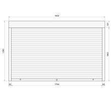 Защитные алюминиевые ролеты Comfort Line 1900-1200 мм P55
