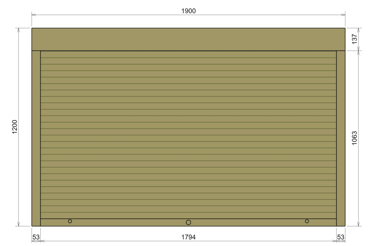 Захисні алюмінієві ролети Comfort Line 1900-1200 мм P55