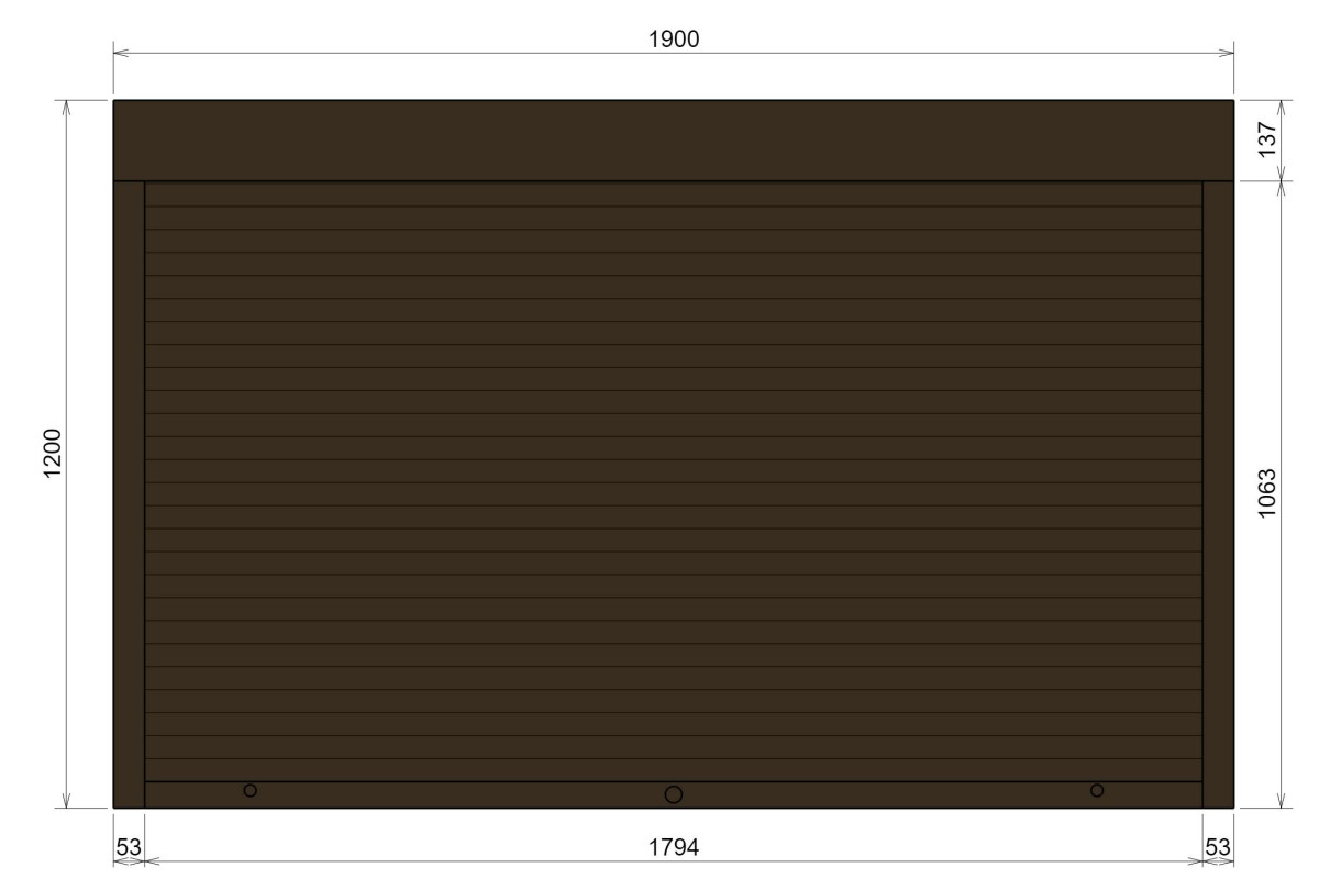 Захисні алюмінієві ролети Comfort Line 1900-1200 мм P55